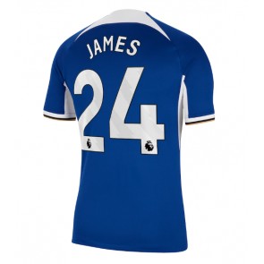 Lacne Muži Futbalové dres Chelsea Reece James #24 2023-24 Krátky Rukáv - Domáci
